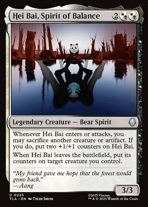 Hei Bai, Spirit of Balance Avatar: The Last Airbender Magic: The Gathering card image