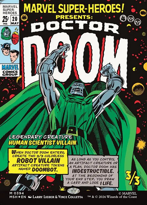 Doctor Doom Marvel Super Heroes Magic: The Gathering card image