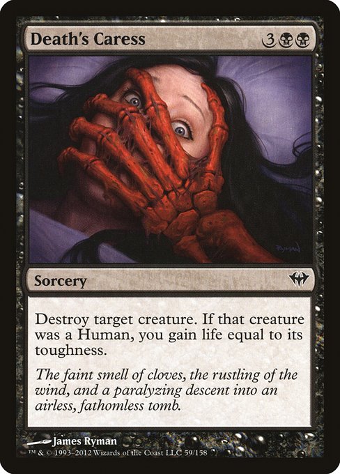 Death's Caress - Dark Ascension #59 Magic: The Gathering card image