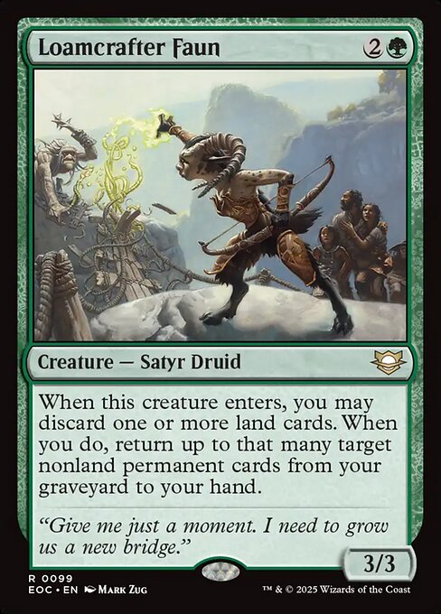 Loamcrafter Faun Edge of Eternities Commander Magic: The Gathering card image
