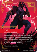 Zed, From the Shadows Riftbound card