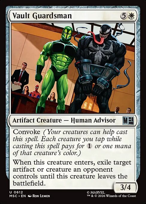 Vault Guardsman Marvel Super Heroes Commander Magic: The Gathering card image