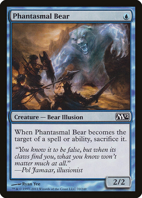 Phantasmal Bear - Magic 2012 #70 Magic: The Gathering card image