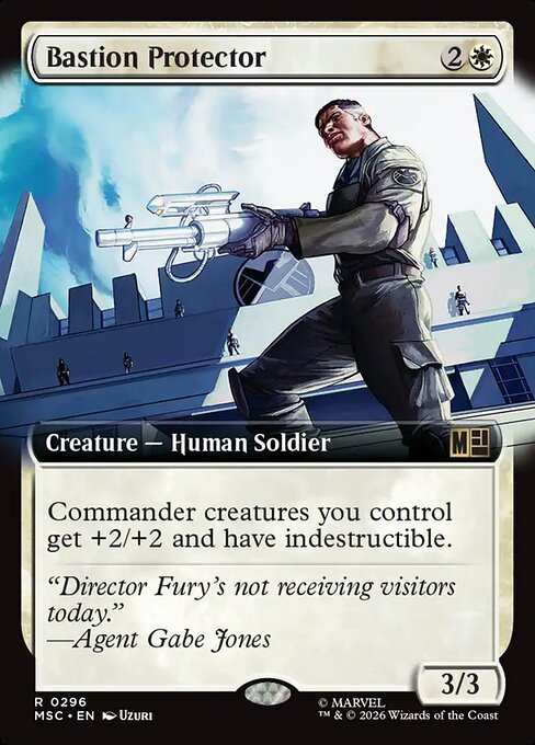 Bastion Protector Marvel Super Heroes Commander Magic: The Gathering card image