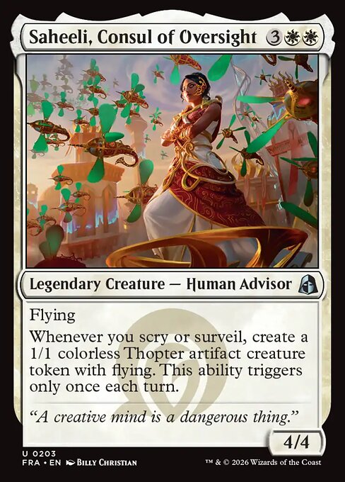 Saheeli, Consul of Oversight - Reality Fracture - Foil