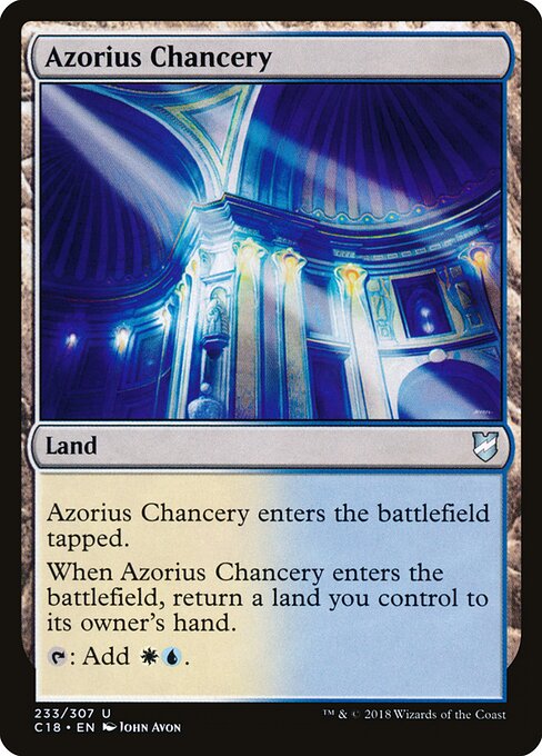 Azorius Chancery Commander 2018 Magic: The Gathering card image