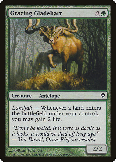 Grazing Gladehart - Zendikar #163