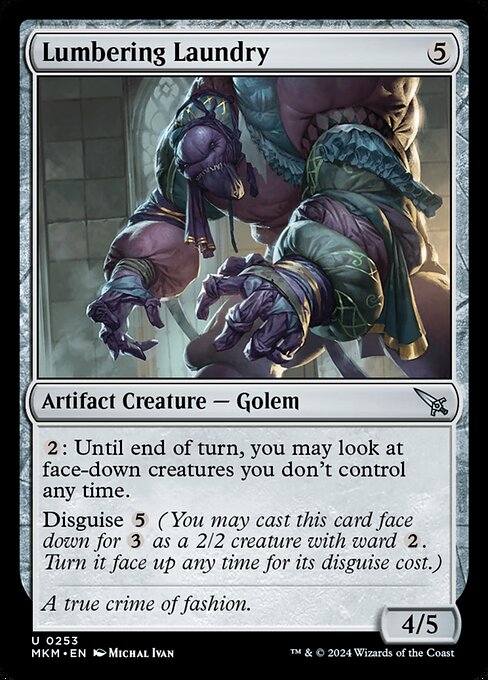 Lumbering Laundry Murders at Karlov Manor Magic: The Gathering card image