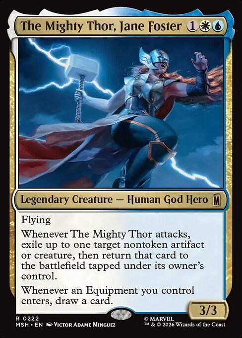 The Mighty Thor, Jane Foster Marvel Super Heroes Magic: The Gathering card image