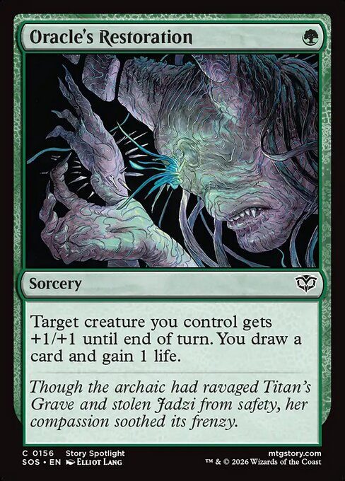 Oracle's Restoration - Secrets of Strixhaven #156 Magic: The Gathering card image