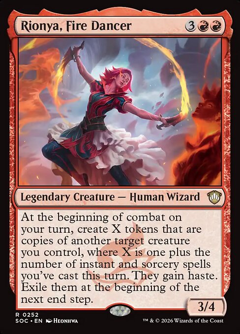 Rionya, Fire Dancer - Secrets of Strixhaven Commander #252