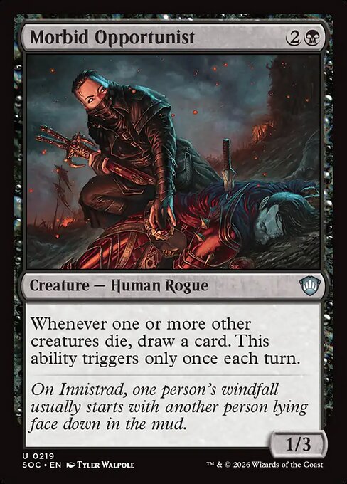 Morbid Opportunist - Secrets of Strixhaven Commander #219