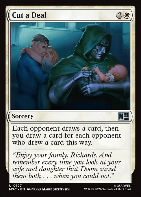 Cut a Deal Marvel Super Heroes Commander Magic: The Gathering card image