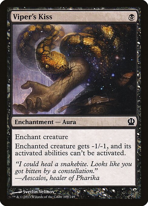 Viper's Kiss Theros Magic: The Gathering card image