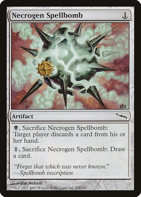 Necrogen Spellbomb - Mirrodin #216