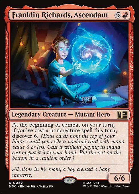 Franklin Richards, Ascendant Marvel Super Heroes Commander Magic: The Gathering card image