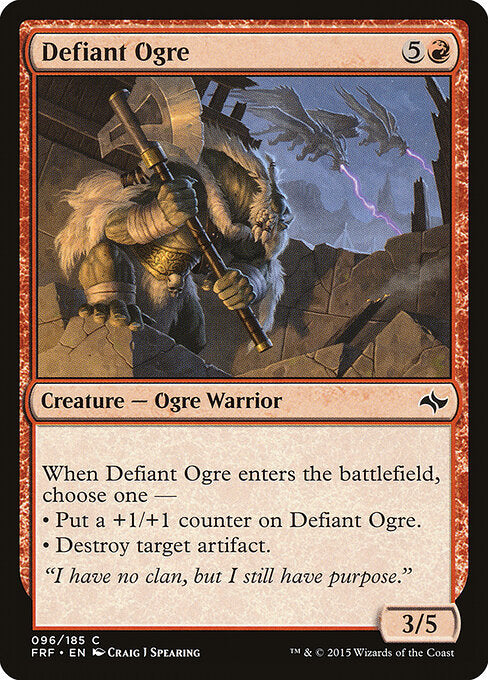 Defiant Ogre Fate Reforged Magic: The Gathering card image