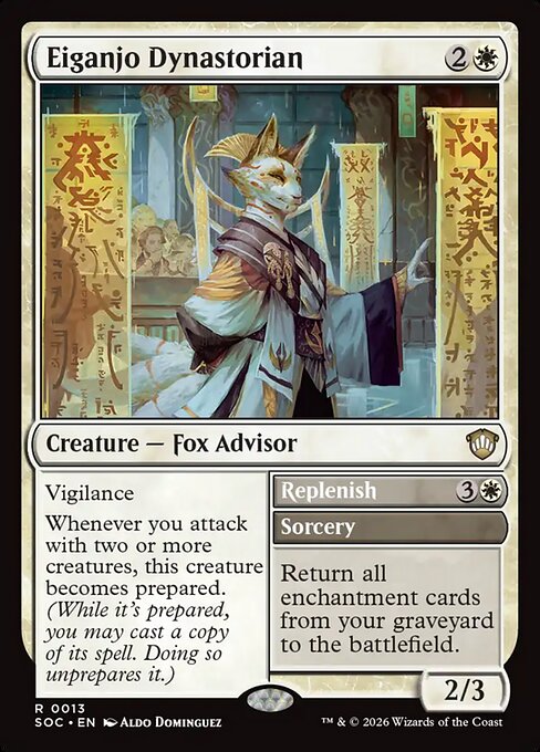 Eiganjo Dynastorian // Replenish - Secrets of Strixhaven Commander #13