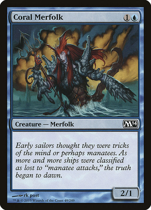 Coral Merfolk - Magic 2014 #49