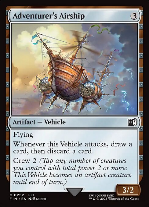 Adventurer's Airship - Final Fantasy #252 Magic: The Gathering card image