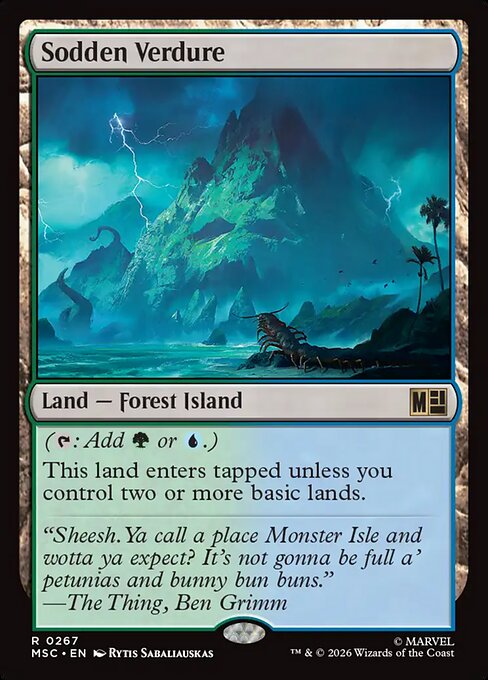 Sodden Verdure Marvel Super Heroes Commander Magic: The Gathering card image