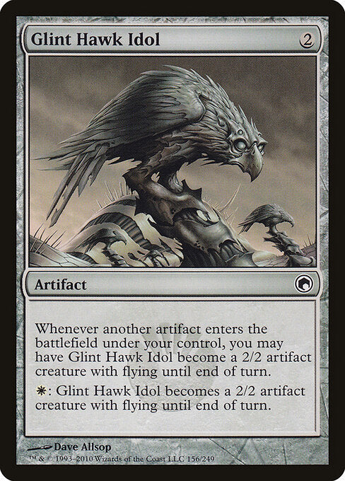 Glint Hawk Idol Scars of Mirrodin Magic: The Gathering card image