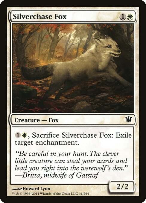 Silverchase Fox Innistrad Magic: The Gathering card image