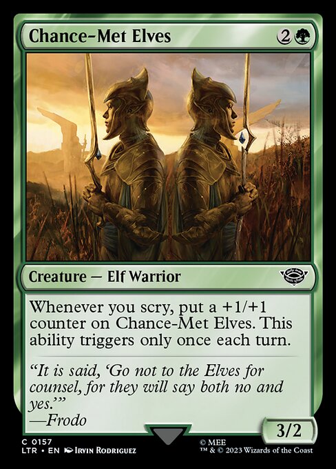 Chance-Met Elves - The Lord of the Rings: Tales of Middle-earth #157 Magic: The Gathering card image