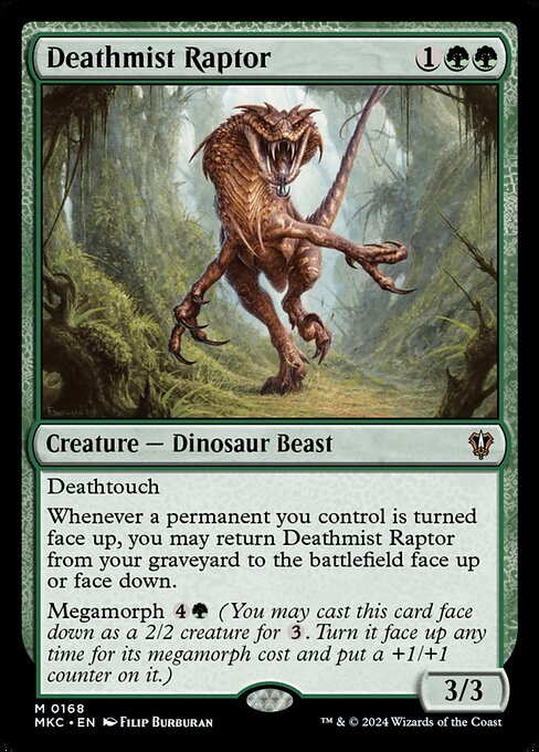 Deathmist Raptor - Murders at Karlov Manor Commander #168