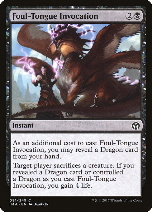 Foul-Tongue Invocation - Iconic Masters #91