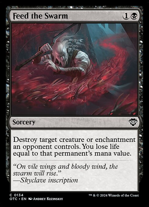 Feed the Swarm Outlaws of Thunder Junction Commander Magic: The Gathering card image