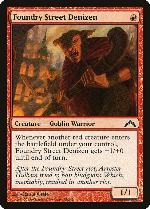 Foundry Street Denizen Gatecrash Magic: The Gathering card image