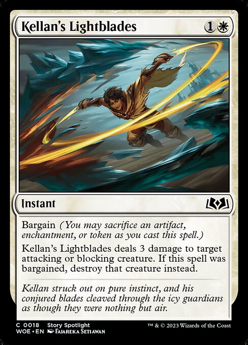 Kellan's Lightblades - Wilds of Eldraine #18 Magic: The Gathering card image