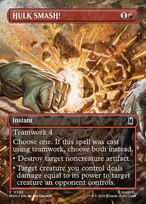 HULK SMASH! Marvel Super Heroes Magic: The Gathering card image