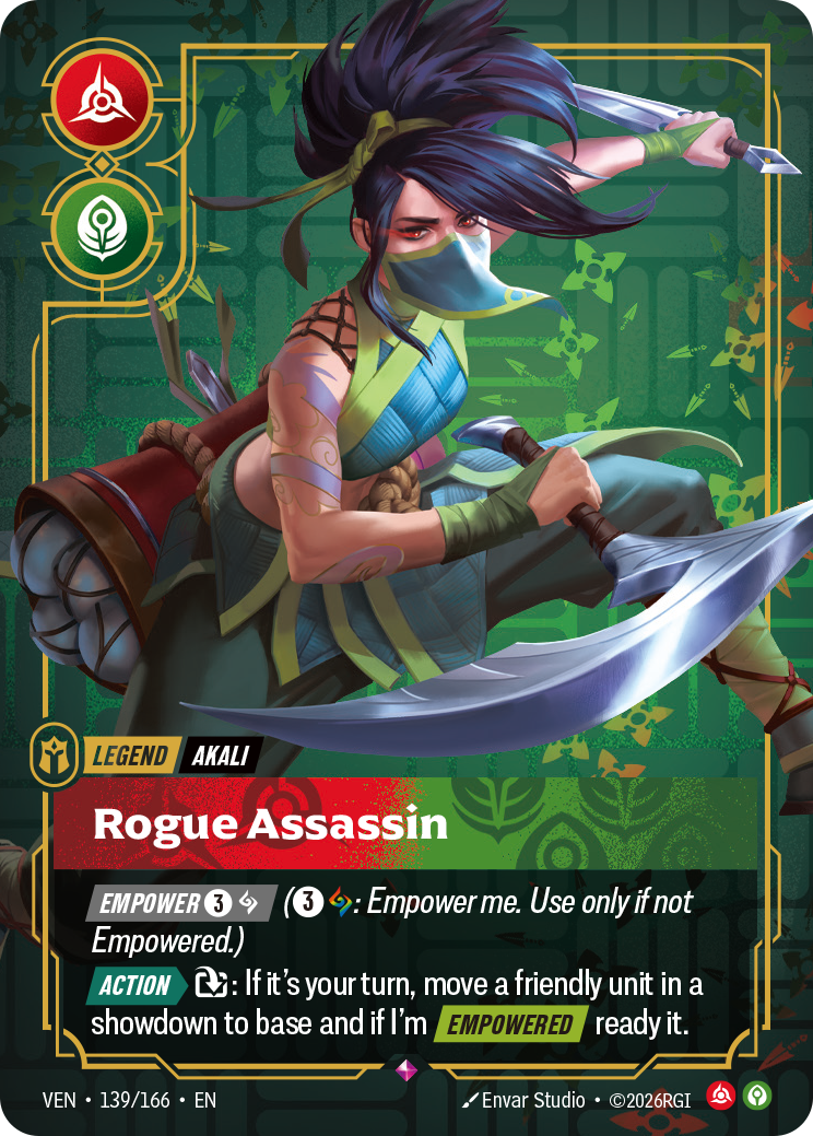 Akali, Rogue Assassin Riftbound card