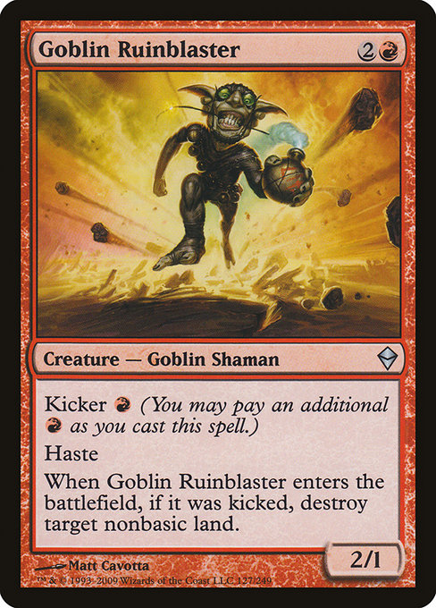 Goblin Ruinblaster - Zendikar #127