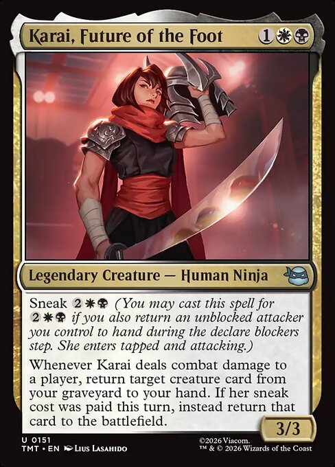 Karai, Future of the Foot - Teenage Mutant Ninja Turtles #151 Magic: The Gathering card image