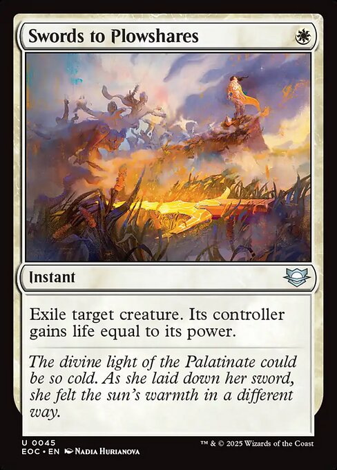 Swords to Plowshares - Edge of Eternities Commander - Non-Foil