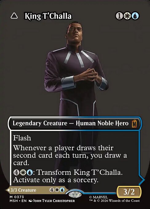 King T'Challa Marvel Super Heroes Magic: The Gathering card image