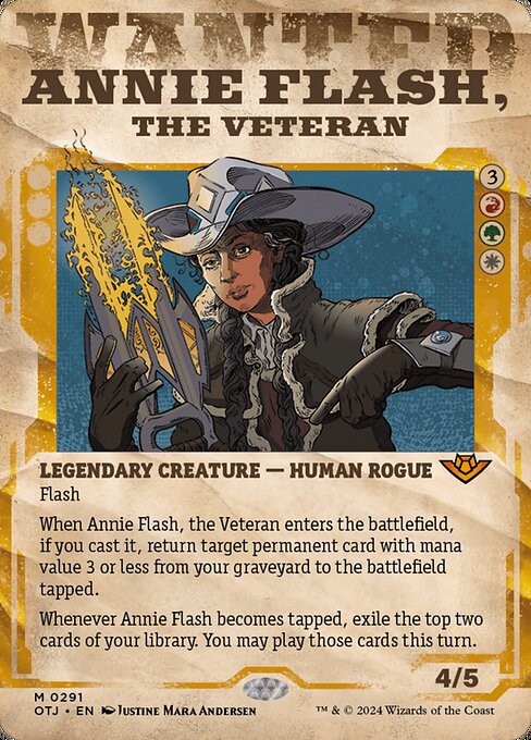 Annie Flash, the Veteran - Outlaws of Thunder Junction #291
