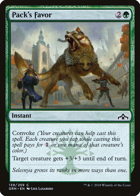 Pack's Favor Guilds of Ravnica Magic: The Gathering card image