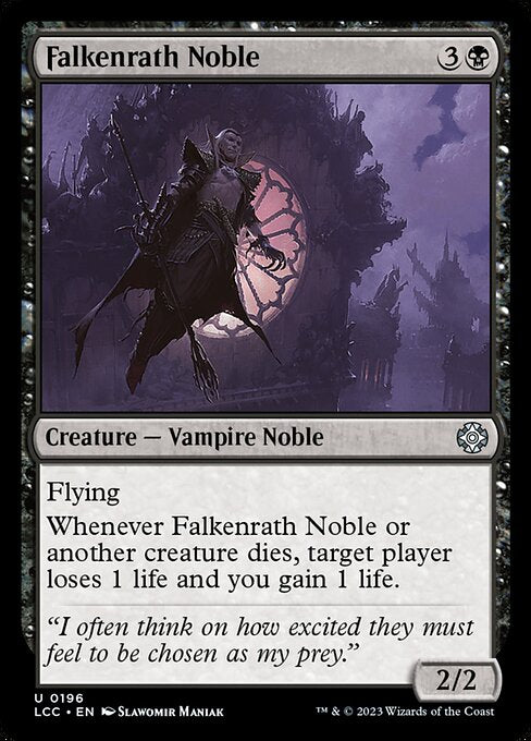 Falkenrath Noble Lost Caverns of Ixalan Commander Magic: The Gathering card image