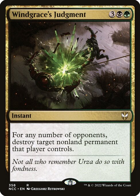 Windgrace's Judgment - New Capenna Commander #358