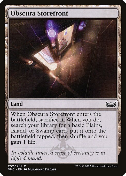 Obscura Storefront - Streets of New Capenna #252 Magic: The Gathering card image