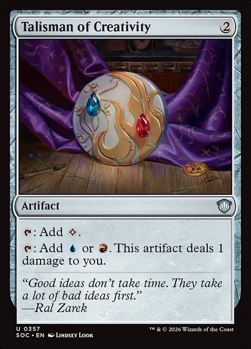 Talisman of Creativity - Secrets of Strixhaven Commander #357
