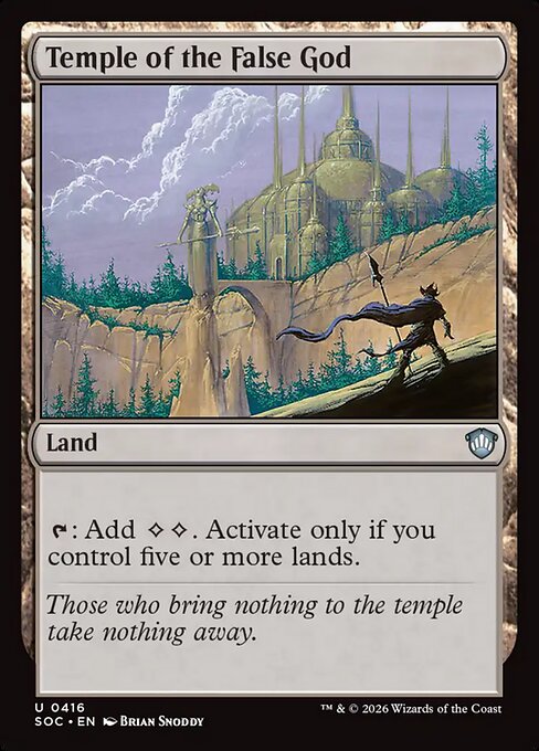 Temple of the False God Secrets of Strixhaven Commander Magic: The Gathering card image
