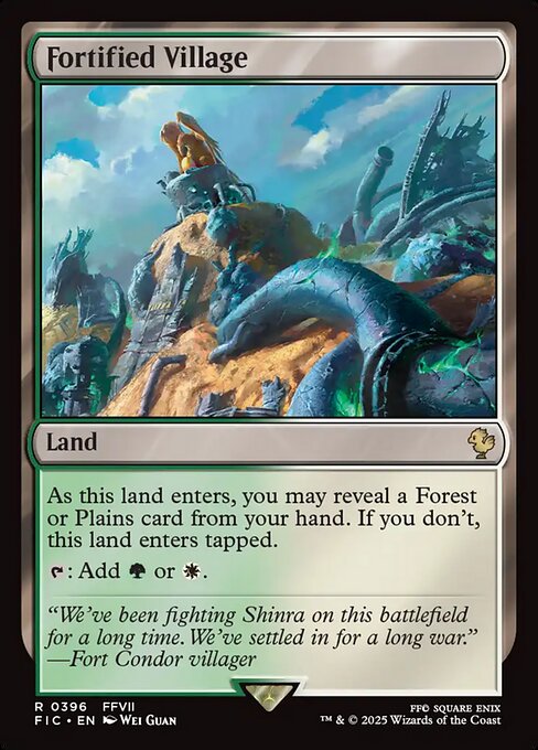 Fortified Village Final Fantasy Commander Magic: The Gathering card image