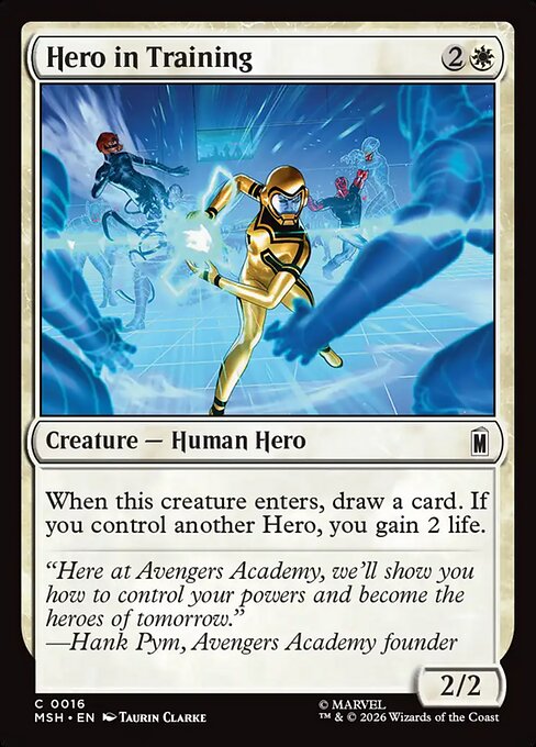 Hero in Training Marvel Super Heroes Magic: The Gathering card image