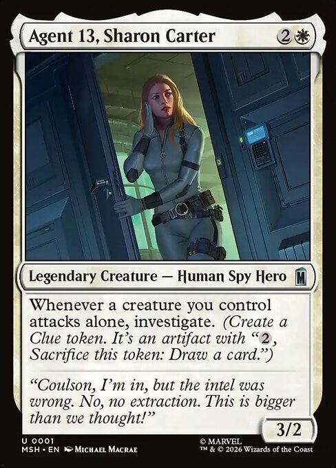 Agent 13, Sharon Carter Marvel Super Heroes Magic: The Gathering card image