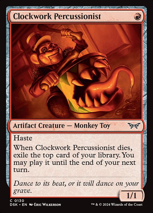Clockwork Percussionist - Duskmourn: House of Horror #130